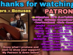 Between Two Pillars (Giantess growth animation)