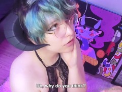 femboy fed cock by twink owner 1/16