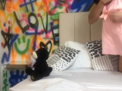 My stepfather fucks me doggy style in my mother's room while she is at work.