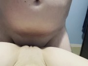Preview 4 of My boyfriend eats all his cum after a creampie and cleans it all up without leaving a drop of cum