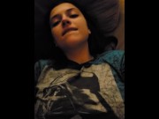 Preview 2 of Fucking Hot Babe in her shirt POV. Eyes moving to the back of her head.