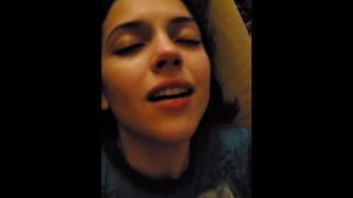 POV Of A Fucking Hot Babe In Her Shirt Eyes Moving To The Back Of Her Head