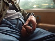 Preview 2 of handjob piss and cum in the train