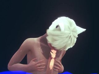 Yaoi Femboy - Sexy Neko femboy hard sex part 2