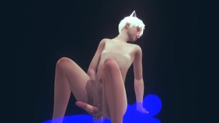 Yaoi Fameboy - Сексуальный Неко Фембой Жесткий Секс Цветок