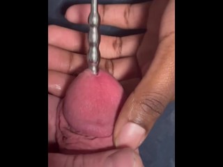 Sounding Rod in Big White Cock