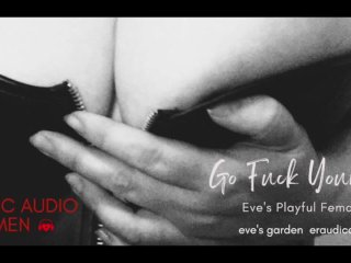erotic audio for men, positive femdom, eves garden audios, immersive