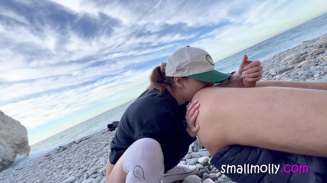 porn video thumbnail for: Local waitress Girl took my offer - Pee Inside Ass and Rimming on public beach