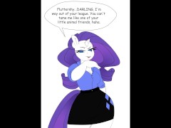 "Futa Fluttershy Puts Rarity In Her Place" MLP NSFW Voice Actor Comic Dub