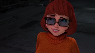 Velma houdt ervan in haar kont