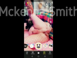 Shemale Dziewczyna Masturbuje Snapchat Myszy