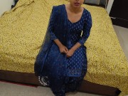 Preview 3 of Hot indian desi village step-sister was fucking on eating pizza time on Clear Hindi