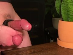 Stroking His Cock and Squeezing Balls Makes Him Bust _MilkingMrs