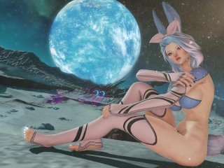 final fantasy 14, viera, hentai, cyberpunk