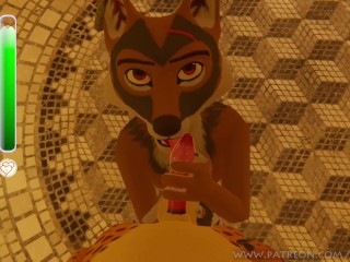 3D Gay Furry Game Vestina Roman先生が生徒にゲイセックスの基本を教える