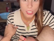 Preview 3 of A boring film finished with sloppy bj, fuck and cum in her big tits