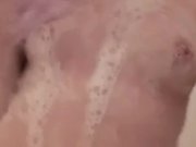 Preview 3 of Daddy creampies me so much! soapy sexy shower clip! Like if you would help me wash my back :)