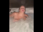 Preview 2 of Wife cumming in the Jacuzzi