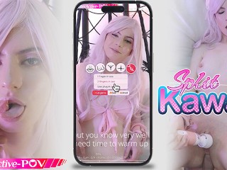 First Anal Orgasms for Cute Kawaii Pink Haired Girl !