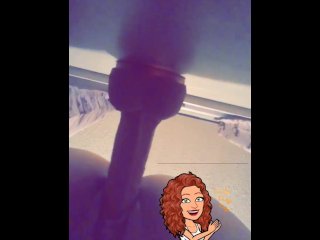 dildo ride, vertical video, exclusive, milf