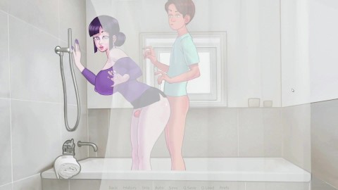SexNote | Jade dry friction between thighs in the bathroom