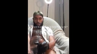 Big Black Dick Cums While On Lunch Break