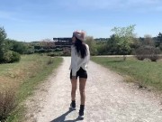 Preview 3 of I went to the park with a lot of desire to fuck,  Risky almost caught