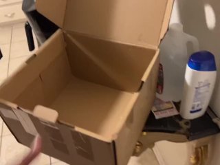 Thank you for 25k subscribers! Anal queen Unboxing our gift 🎁