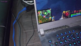 My neighbor asks me for anal sex while I play Dota 2, gamers having sex while playing computer