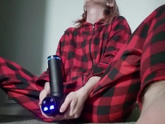 Using a massage gun on my clit for the first time part 1 - Screenshot 9 of 16 - Onesie Pajamas