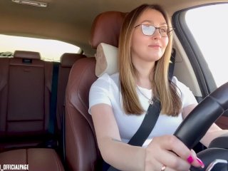 -More, more, I want deeper! "Fucked stepmom in car after driving lessons"