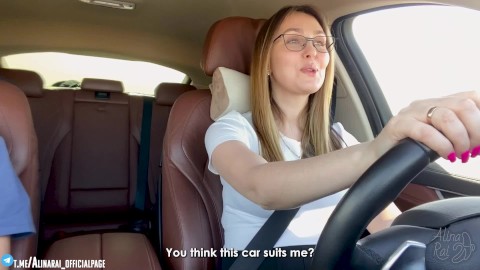 -More, more, I want deeper! "Fucked stepmom in car after driving lessons"