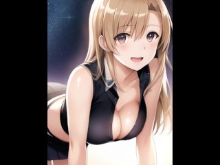 asuna yuuki, uncensored hentai, vertical video, asuna hentai