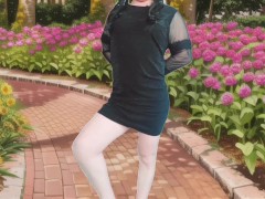 WEDNESDAY style dressed femboy