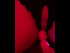Tied up and teased. Baby girl begs to be fucked
