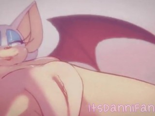 【Lewd Animation Dub】 "Rouge Showing Off Her Perfect Gem of a Pussy~" 【Art: kcanon】