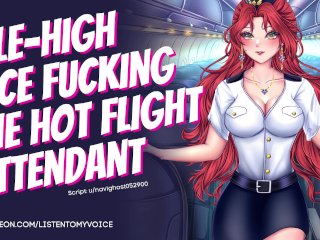 audio roleplay, solo female, asmr blowjob, flight attendant