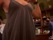 Preview 2 of Virtual Dinner Date | Her Tits Keep Falling out