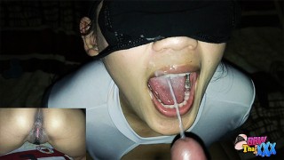 Belle-mère baise et mange du sperme sur la bouche