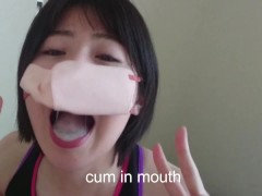 40歳の熟女キュート妻が4連続バキュームフェラめちゃくちゃそそり勃ったチンポ口内ザーメン爆発！