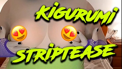 Kigurumi strips naked for you