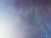 Preview 2 of Latex Rubber Girls with GasMask in the Smoke - hot ASMR free porn (Arya Grander + Mistress Priest)