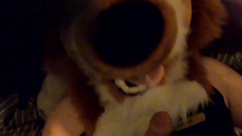 Matthew Fox is fucked bareback by a hung twink ( Furry / Fursuit / Mursuit )