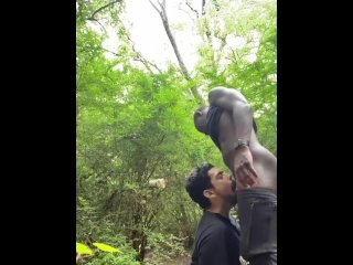 Finding someone in the woods who wanted head 😈 onlyfans RayKingXXX