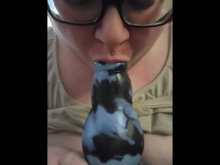 blowjob, toys, bad dragon, bad dragon dildo