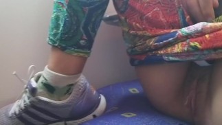 Самолет PUSSY мигает во время посадки