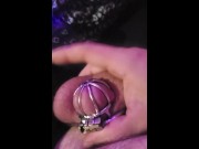 Preview 4 of Chastity! Soo FUCKING Horney!