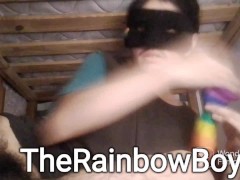 FTM Webcamer's show with his dildo