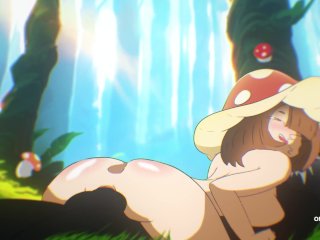 KINOKO RIDES HUGE PLANT IN FOREST