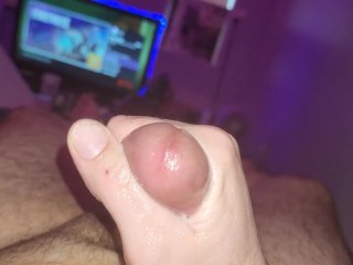 masturbation, white dick, small white dick, massage